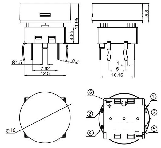  illuminated control panel button