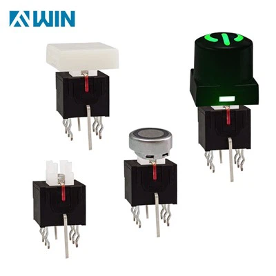 7,5 * 8,5 Pulsante tattile a LED con blocco